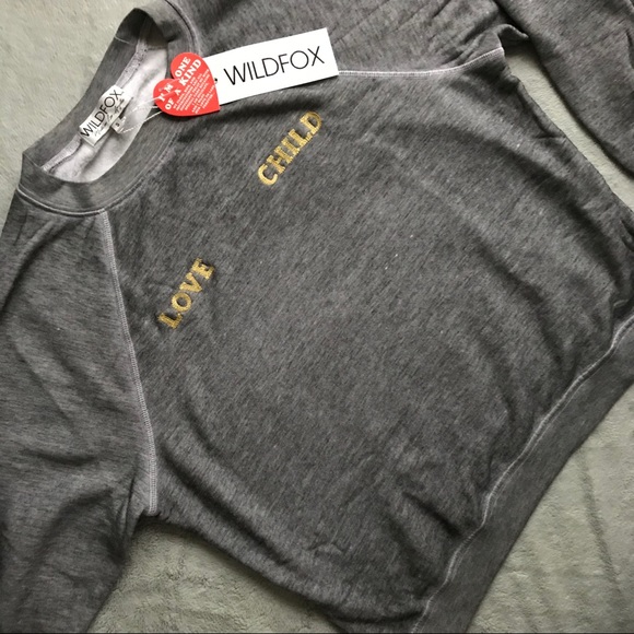 Wildfox Tops - NWT Wildfox Love Child Embroidery Sommers Sweater